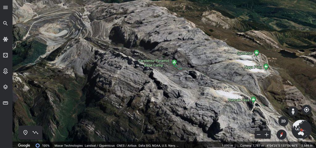 Cartenz Mountain’s Eternal Snow Has Melted Only 6 Meters