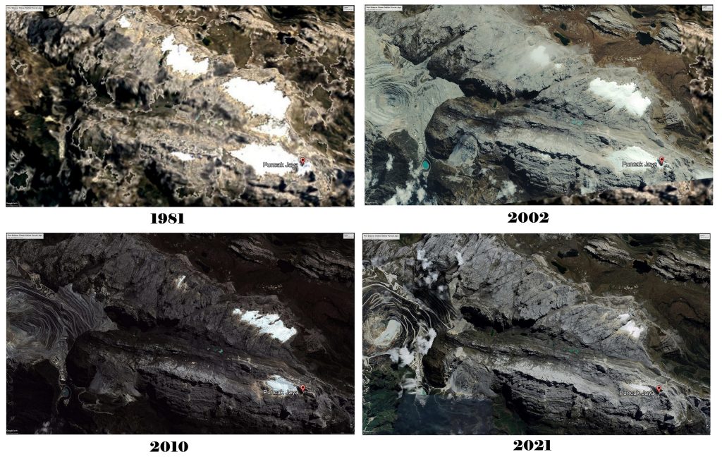 Cartenz Mountain's Eternal Snow Has Melted Only 6 Meters cartenzs gletser will disappear west papua